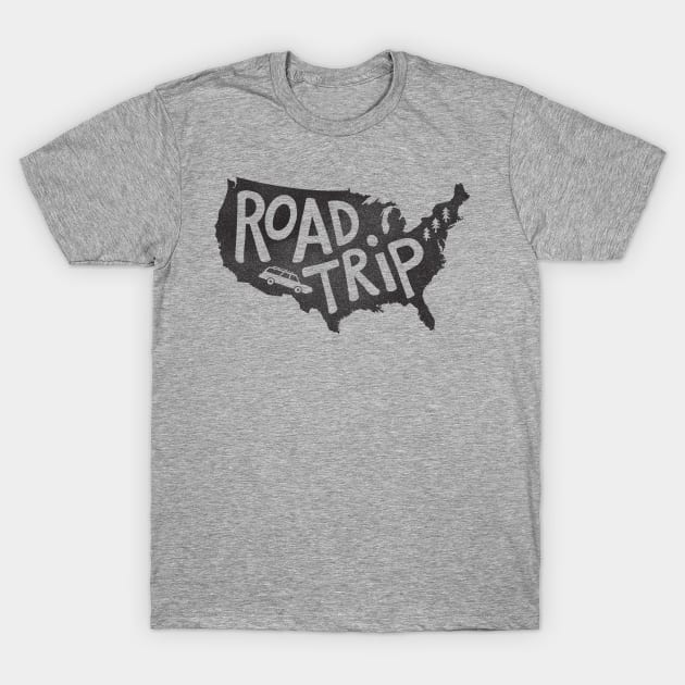 Road Trip USA T-Shirt by cabinsupply